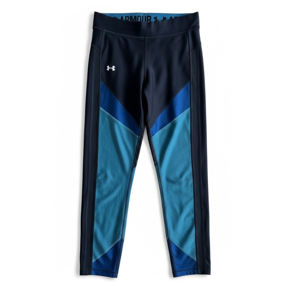 Under Armour HeatGear High Rise Performance Leggings Workout Gym Yoga Black S